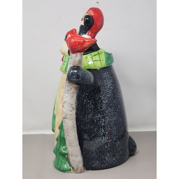 Vintage Christmas Santa Bear With‎ Cardinal and Red Lantern Decorative Pitcher - Picture 2 of 15